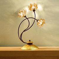 Asztali lámpa Fiorella borostyán