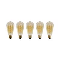 E27 4,9W LED rusztikus lámpa 1800 K 200lm 5-ös klt