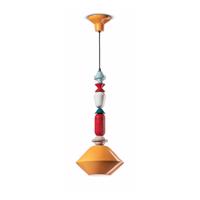 Függő lámpa Lariat kerámia, magassága 70 cm, sárga