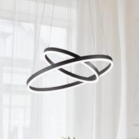 LED függő lámpa Giotto, két izzós, fekete