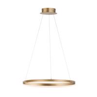 LED lógó világítás Titus, kerek, Ø 60 cm, sárgaréz