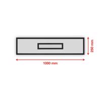 LED panel Centreback CCT RGB 100x25cm fekete