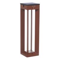LED szolárlámpa, 45 cm, corten, érzékelővel
