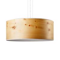 LeuchtNatur Discus függőlámpa 35cm svájci fenyő fenyő fehér