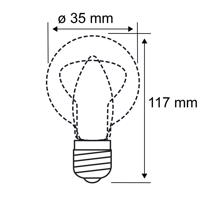 Paulmann LED gyertya lámpa E14 5W dimm. meleg