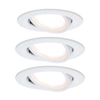 Paulmann Nova LED beép. spot 3 db-os forg., feh.