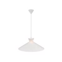 Tárcsás függőlámpa fém ernyővel, fehér, Ø 45 cm