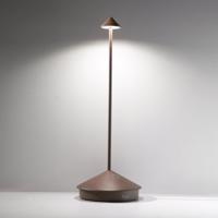 Zafferano Pina 3K újratölthető asztali lámpa IP54 corten